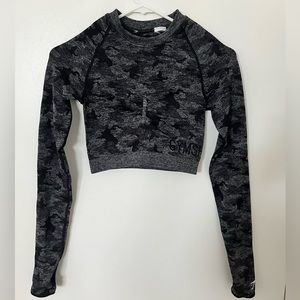 Gymshark Camo Long Sleeve Crop Top